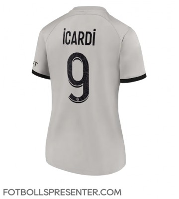 Paris Saint-Germain Mauro Icardi #9 Borta Matchtröja Dam 2022-23 Kortärmad